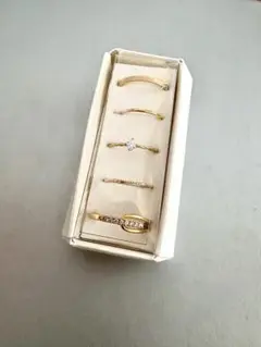RIBBON SYNDICATE リングセット 5個