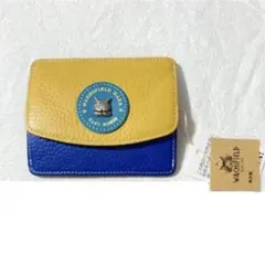 【新品】わちふぃーるど　カードコインケース　青　黄色　メヒコ　小銭入れ