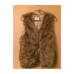 zara giris #フェイクファーベスト