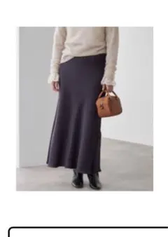 IENA⭐︎ダブルサテンスカート ブラウン　34