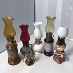 アンティークランプセット（赤・白・黄）