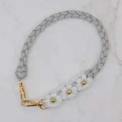 ハンドメイド ハンドストラップ スマホ チャーム パラコード 花x3 HS389