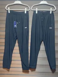メンズ 軽量ジョガーパンツ ブラック 2枚セット 2XL - メルカリ