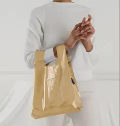 新品未使用 BAGGU BABY BAG メタリック ゴールド エコバッグ
