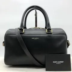 ✨美品✨サンローラン ハンドバッグ 2way ベイビーダッフル レザー ブラック