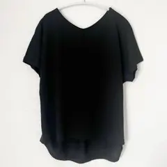 MOERY モエリー　チュニック　ブラウス　半袖　黒　ブラック　M トップスのサムネイル