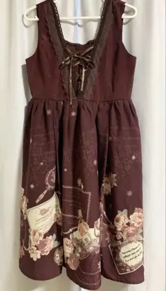 ジャンスカ ひざ丈ワンピース