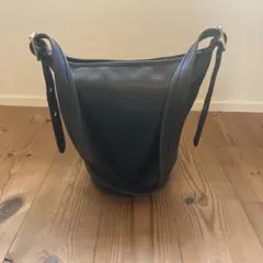 【美品】オールドコーチ 9953 バケツ型ショルダーバッグ ブラック