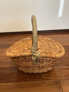 ウィッカー製 ピクニックバスケット