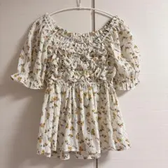flower クランプルブルームトップ イエローのサムネイル