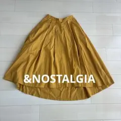 &.NOSTALGIA ロングフレアスカート マスタードのサムネイル