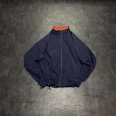 サ*コ様 00s NIKE 銀タグ XL ナイロンジャケット ドローコード ネイ
