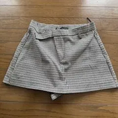 ZARA チェック柄 キュロット Mサイズ