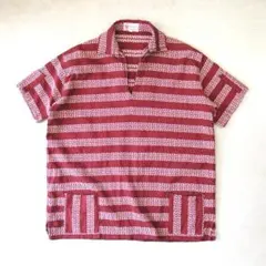 70s MONTOGOMERY WARD 総柄 ニットポロ サマーニット - メルカリ