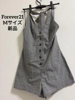 Forever21 チェック　ノースリーブ ホルターネック　ワンピース Mサイズ