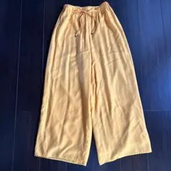 UNITED ARROWS UWCB キュプラ　イージーパンツ　36 イエロー