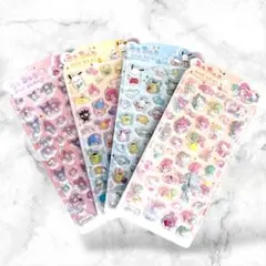 3D立体シール 4枚セット ハードタイプ 硬いシール