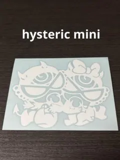 ヒスミニ　KIDS IN CAR ステッカー　ホワイト　baby in car