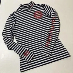 美品♡ パーリーゲイツ　ストライプタートルネックシャツ