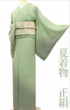 美品 斉藤三才 縦絽 訪問着 夏着物 正絹のサムネイル