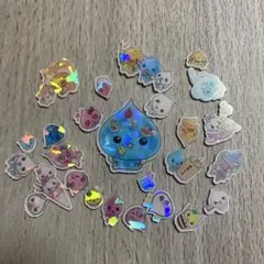 アクリルシール 立体シール　しずくちゃん　あわわちゃん1