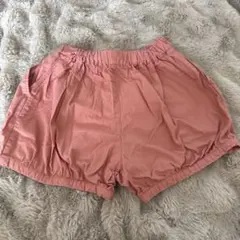 ピンク ハーフパンツ ウエストゴム サイドポケット