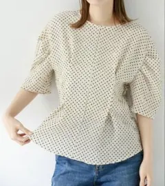 未使用 URBAN RESEARCH Sonny Label ドット柄 ブラウスのサムネイル
