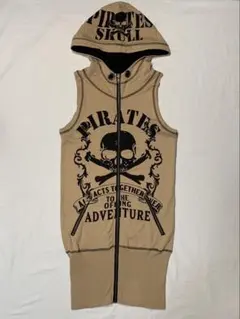 vintage d.i.a skull long zip hoodieのサムネイル
