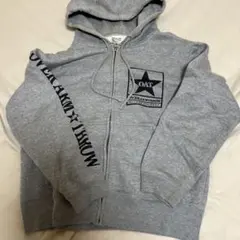 OVER ARM THROW ジップアップパーカー グレー M