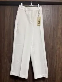 PLST ホワイト ワイドパンツ M