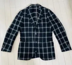 美品 Paul Smith ポールスミス テーラードジャケット 小花柄 ネイビー 