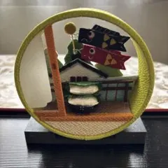 商談中　京の町屋　ちりめん飾り　子どもの日　鯉のぼり　かしわ餅