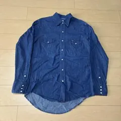 濃紺 80s Wrangler ラングラー 70127MW デニムシャツ 16