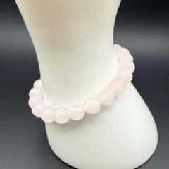 【愛と癒やしの石】天然ローズクォーツ ブレスレット 8mm玉 内径16cm 美容
