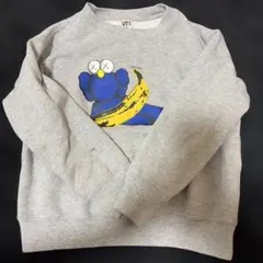 ユニクロ KAWS キッズ トレーナー グレー 120cm