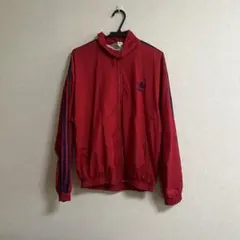adidas レッド ナイロンジャケット