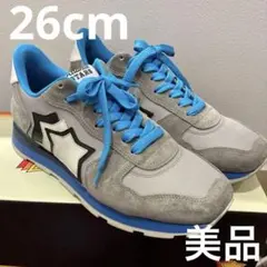 アトランティックスターズ ライトグレー×ブルー 41 新品同様極美品 26cm