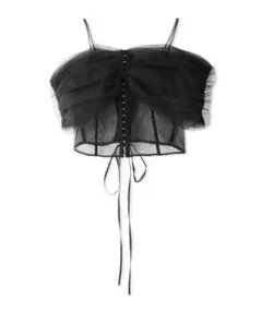 FETICO tulle bra フェティコ チュールブラ ビスチェ - メルカリ