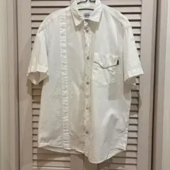 Schott 半袖シャツ ボーリングシャツMサイズ ホワイト - メルカリ