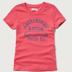 【正規品】アバクロ A&F ロゴTシャツ ピンク S
