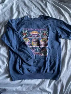 フルーツデザイン 古着ネイビートレーナー