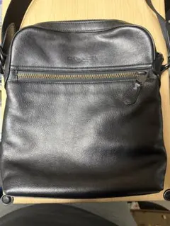 タシナミ スムースレザーコートポケットバッグ ブラック 未使用品 