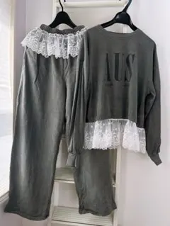 RELA.⭐︎ダークグレー×チュール上下セットアップ