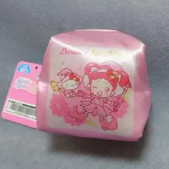 おジャ魔女どれみ×サンリオキャラクターズ ミニキャラメルポーチ どれみ キティ