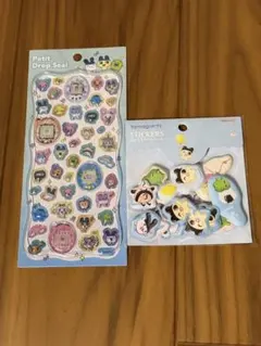 ※最安値※正規品　たまごっちプチドロップステッカーとぷっくりピースシール