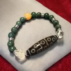 13眼天珠と天然石の強力開運ブレスレット　15〜16センチ　サマンサターラ