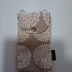 花模様ポーチ ベージュ