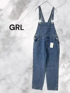 【新品タグ付】GRL デニムサロペット　グレイル　フリーサイズ　オーバーオール