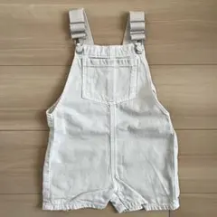 ZARA BABY_ホワイトオーバーオール_サロペット_86cm_ザラベビーのサムネイル