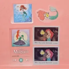 リトルマーメイド アリエル ディズニーストア シール まとめ売り
